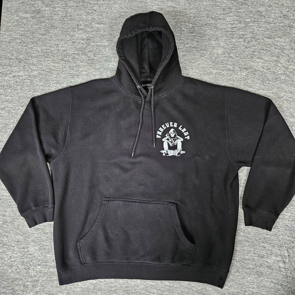 ASSHOLES*S Live Forever Mens  Pullover Hoodie Sweatshirt Forever Lost Size XXL